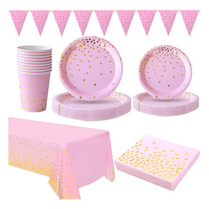 20 Vajilla De Cumpleaños Servilleta Platos Vaso Desechables