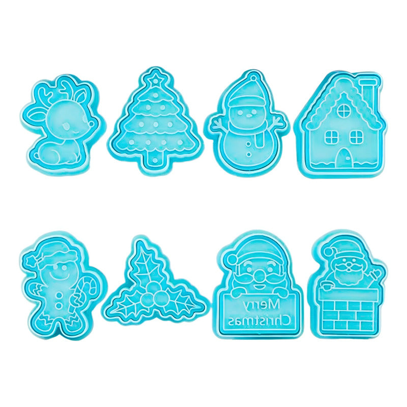 8 Moldes Para Galletas Cortador Galletas Cortadores Navidad