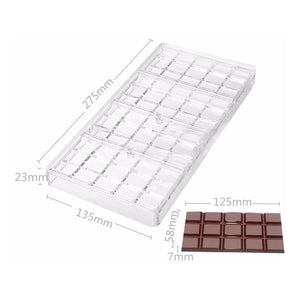 Pack 4 Molde Chocolate Policarbonato Moldes Barra Chocolate4