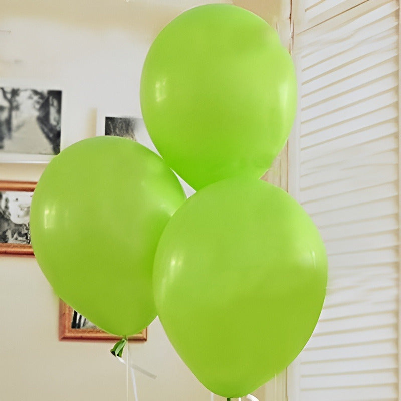 Pack 10 Globos De Decoración Globos Verde Globo Redondo 23cm Verde 23cm