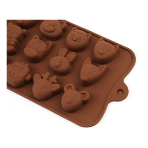 Moldes De Chocolate Molde De Silicona Animalitos Marrron Marrón