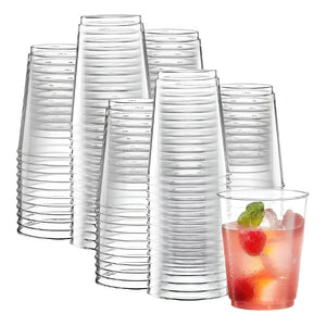 50 Set Vasos Desechables Vaso Plastico Vasos Acrilicos 438ml Color Transparente 438ml Juego De Vasos Reutilizable Vaso Acrilico Pasteleriuscl Gris
