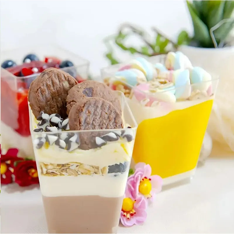 50 Set De Vasos Shot Postres Con Tapa 50 Cucharas Acrílico Vasos Shot Vaso Acrilicos Vasos Para Postres Vaso C/tapa 110ml Vasos Postres Vaso Acrilico Postre Vaso Acrilico Vasos Plasticos Pasteleriuscl
