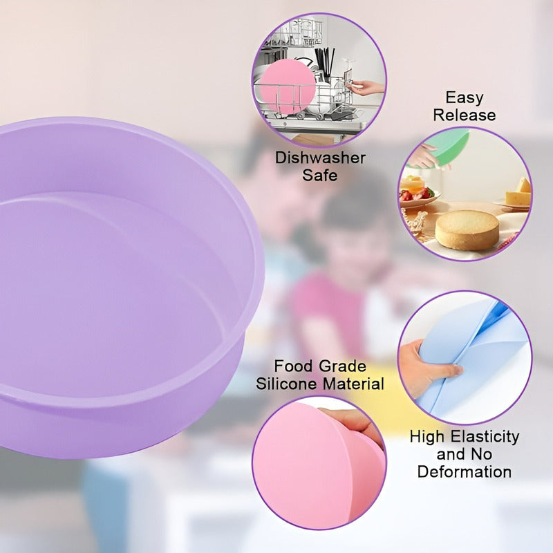 Molde Silicona Molde De Torta Molde De Silicona Mini Redondo Multicolor / Pequeño 20cm