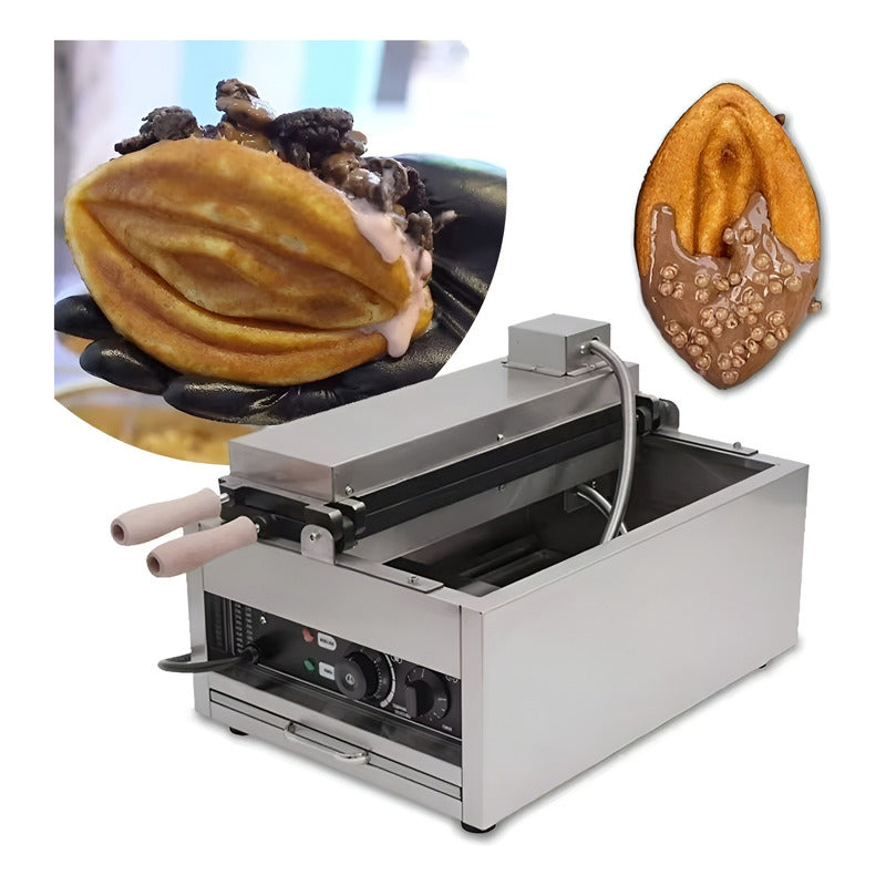Maquina Para Waffles Wafleras Con Formas Wafles Vagina 3000w Gris / Maquina Waffles Vagina