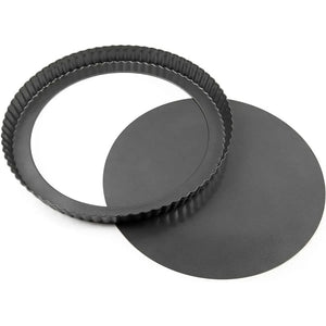 Pack X2 Molde Desmontable Moldes Desmontables Tartaleta 32cm Gris Claro