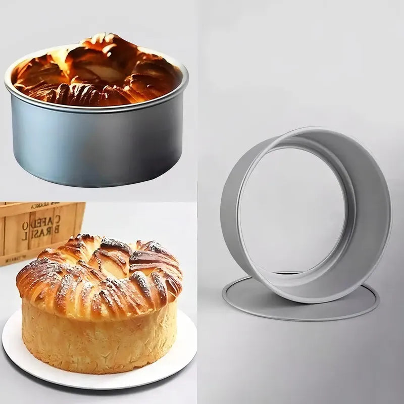 Moldes De Aluminio Para Tortas Molde Desmontable Molde Tortas 16cm Moldes Queque Redondo Moldes Para Queques Molde Para... Plateado