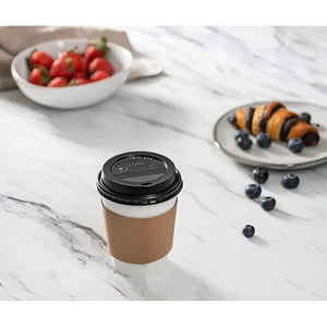 Vaso Cafe Kraft Vasos Polipapel Vaso C/tapa+manga 200und 8oz Color Blanco Vaso Desechable Termico Polipapel Vaso Con Tapa Kraft Foodtruck Vasos De Papel Para Bebidas Calientes Vaso Cafe Pasteleriuscl