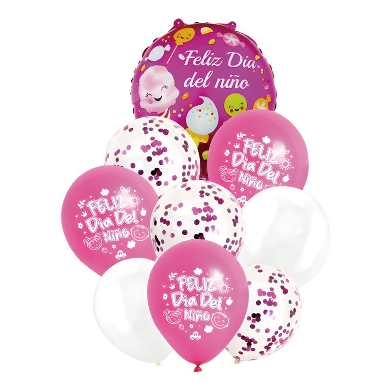 Set De Decoración Globos Dia Del Niño Decoracion Globos 0228 9 Globos Dia Del Niño 0228