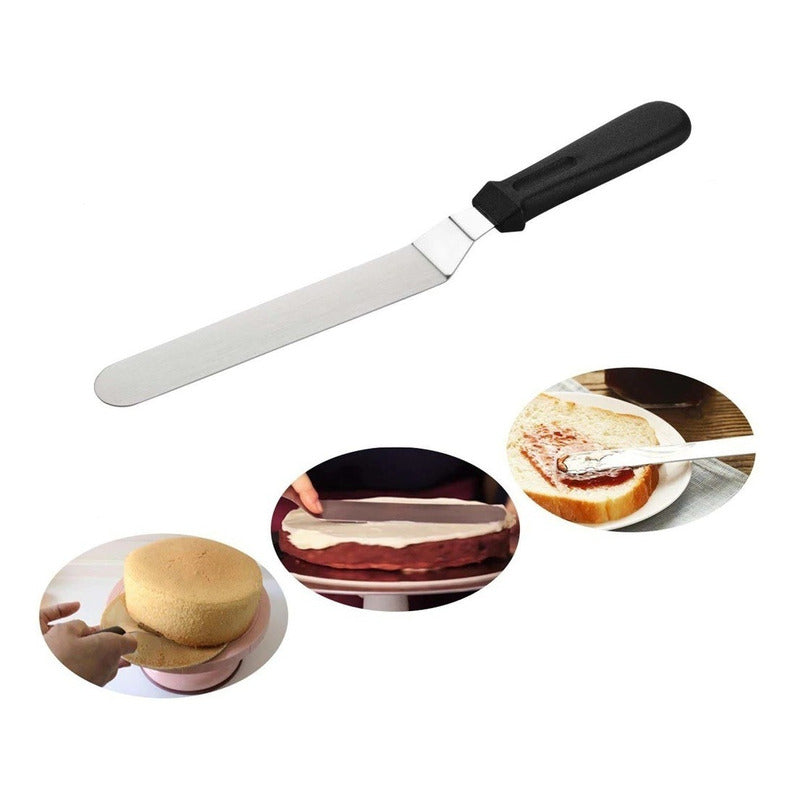 Espatula Repostera Espátula Decoracion Espatula Curva 32cm Gris