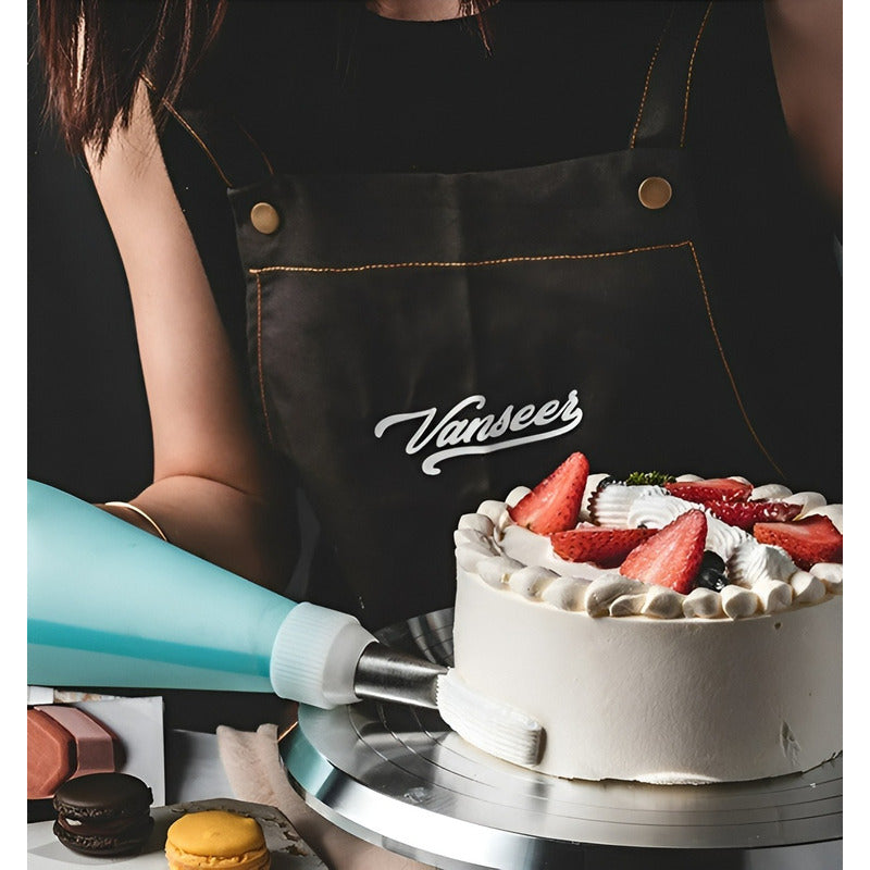 Base Torta Base Giratoria Torta Base De Torta Circular 25cm Plateado