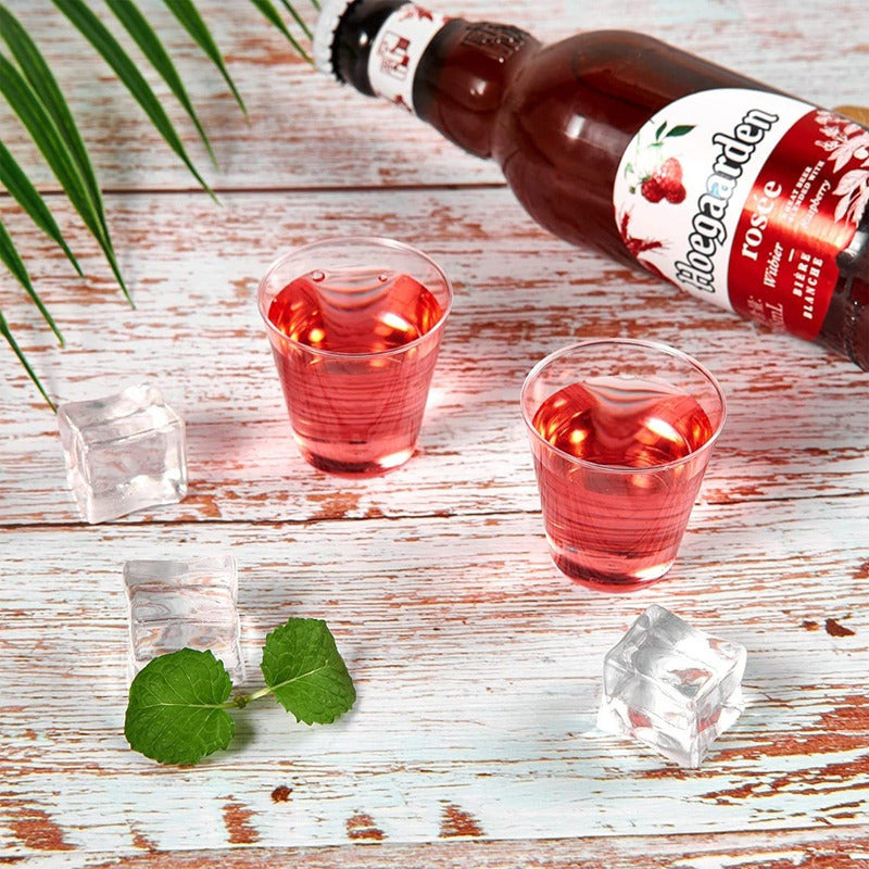 100 Set De Vasos Shot Postres Pocillos Vasos Plastico 102 Ml Transparente