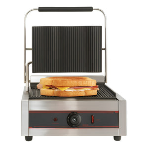Panini Sandwichera Tostadora Sandwichera Panini Grill 1800w Plateado