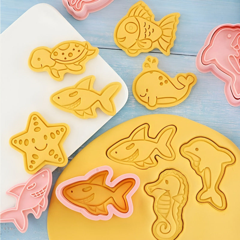 Moldes Para Galletas Peces Molde Galletas Cortadores Mar - - Ck-17 Peces 109859