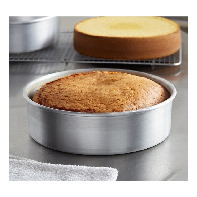 Molde Torta Moldes De Torta Molde Queque Molde Aluminio 22cm Gris