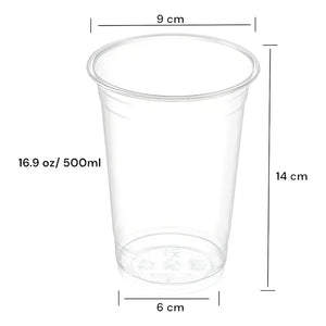 Vasos Desechables Plástico Pet 500 Ml Transparente Pack 200 P&b