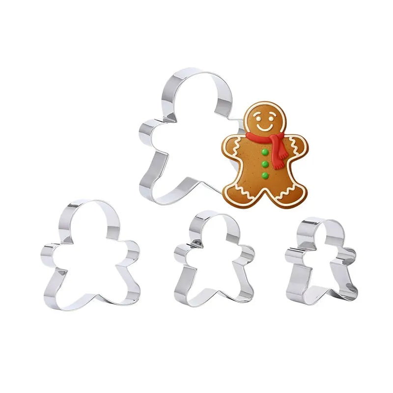 Set 4 Cortador Galletas Navidad Molde Galleta De Jengibre Moldes Para Galletas Cortadores De Galletas Navidad Moldes De Galletas Navideñas Cortadores Galletas Moldes Galletas Navidad Pasteleriuscl