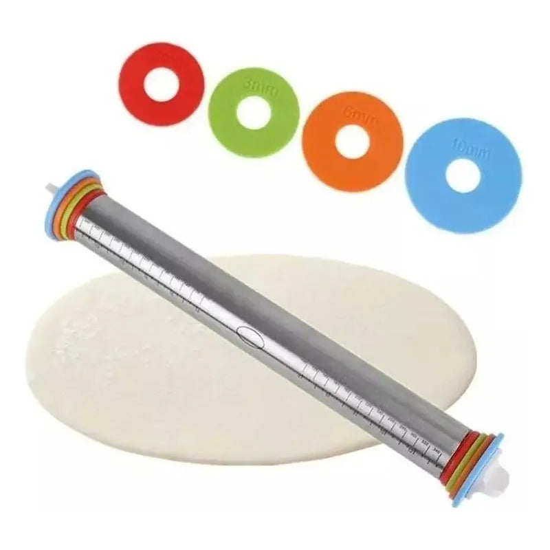 Uslero Acero Inoxidable Uslero Ajustable Uslero De Fondant 45cm Rodillo Ajustable Molde Para Amasar Molde Usleros... Verde Claro
