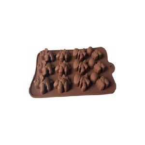 Pack X3 Moldes De Dinosaurios Para Chocolate Repostería Color Marrón Pastelería Cl