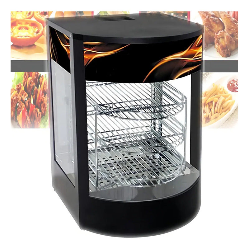 Mantenedores De Fritura Vitrina Caliente Mantenedora 3 Nivel Mantenedor De Comida Caliente Para Buffet Restaurante Cafeteria Vitrina Caliente Mantenedora De Frituras Acero Inoxidable Pasteleriuscl