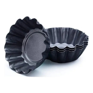 Pack X24 Moldes Tartaleta Desmontable Individual 10,5cm Molde Resistentes Para Tartaletas Moldes De Kuchen Mini... Gris
