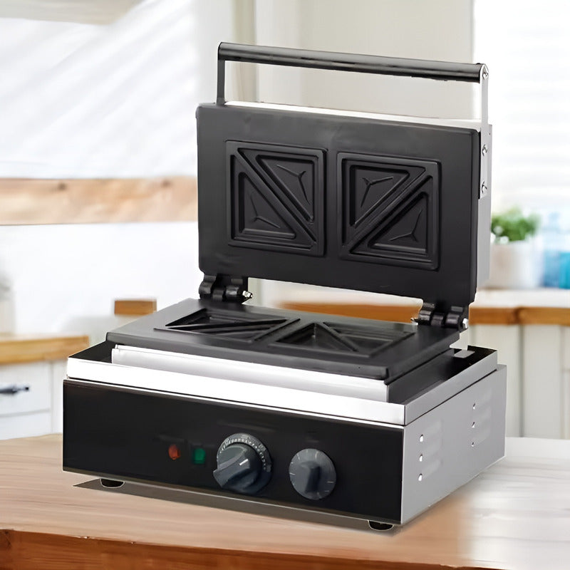 Sandwicheras Maquina Para Sandwiches Sanduchera Doble 1500w Plateado / Sandwicheras Doble