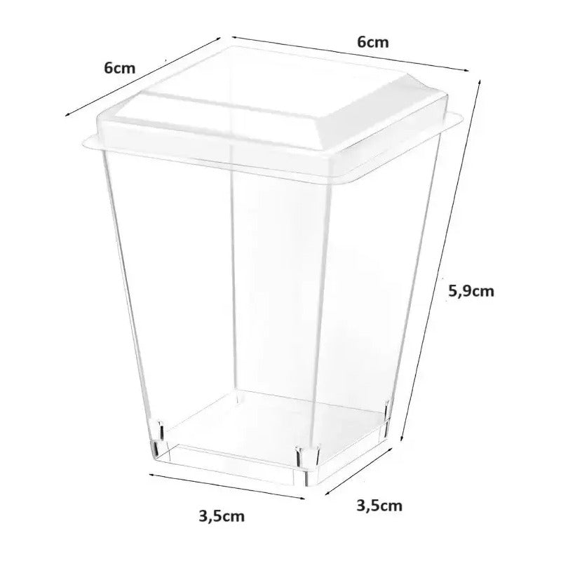 40 Vasos Para Postres Set De Vasos Shot Postres Con Tapa Vasos Para Postres Con Tapa Vasos Plasticos Reutilizables Vasos Shot Acrilico Postres Vasos De Postres Pocillos De Postre 110ml Pasteleriuscl