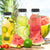 6 Botellas Plasticas Transparentes Botella Con Tapa 500ml Tranasparente