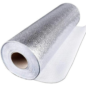 X2 Papel Aluminio Autoadhesivo Papel Mural Cocina Laminas 3m Gris