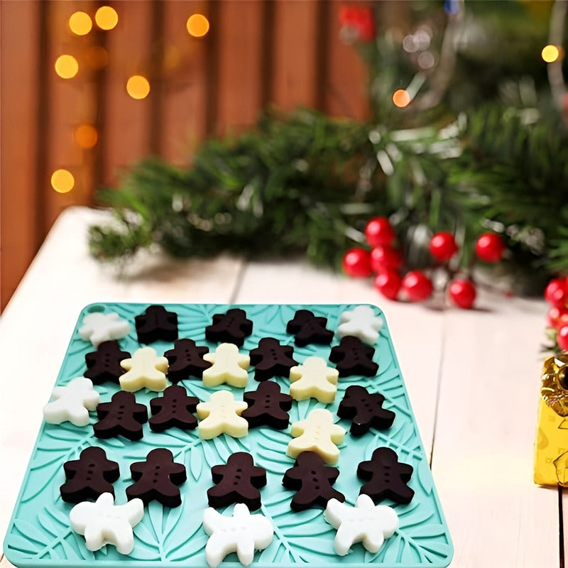 Moldes Chocolate Molde Silicona Navidad Arbol Jengibre 76cav Al Azar