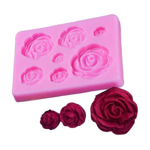 Molde De Silicona Molde Rosas Molde Fondant Rosas 7 Cavid