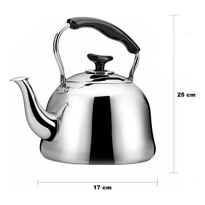 Tetera De Te Tetera De Agua Teteras Filtro Te Infusor 3.0 L Plateado