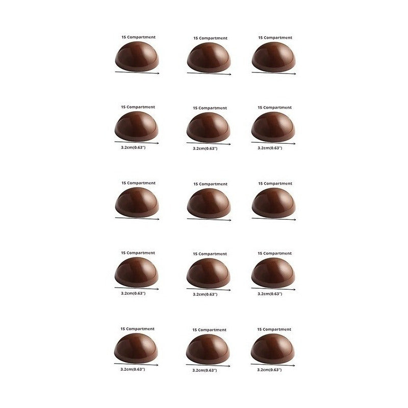Moldes Chocolate Moldes De Chocolate Policarbonato 15circulo Transparente