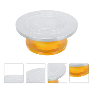 Base Giratoria Tortas Plato Giratorio Base Aluminio 32cm