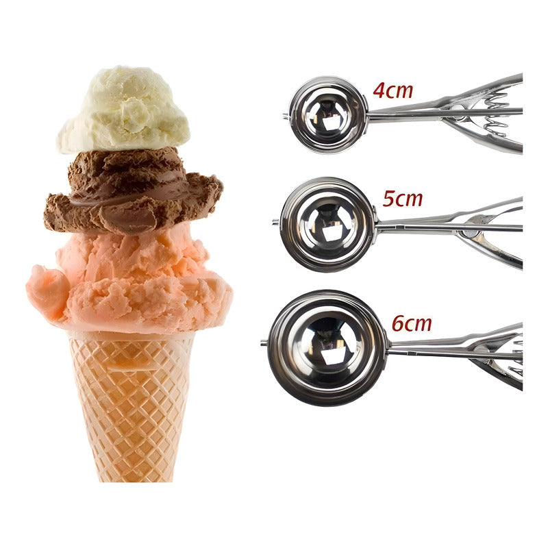 X6 Cucharas Helado Porcionadora Cuchara Helado Cuchara De Helado Bola De Helado 6cm Cucharas Para Servir Porcionadora Cuchara De Helado Con Liberación Cuchara Para Porciones Postres Pasteleriuscl