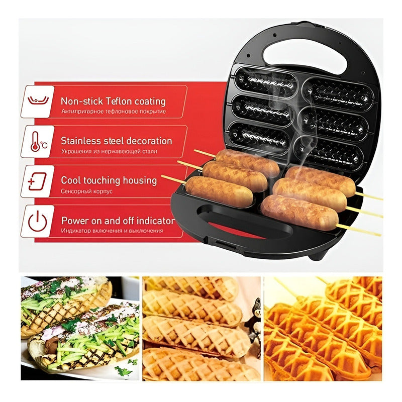 Maquina Doggie Hot Dog Maker Longaniza Completo Yoguis Maquina Sk-110