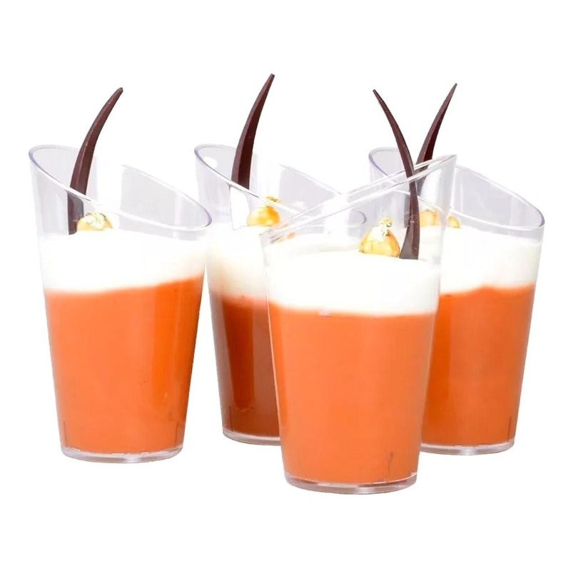 X80 Pocillo Desechables Pocillos Plásticos Para Postres 60ml