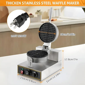 Maquina De Waffles Waflera Maquina Para Hacer Waffles Wafles Gris Claro
