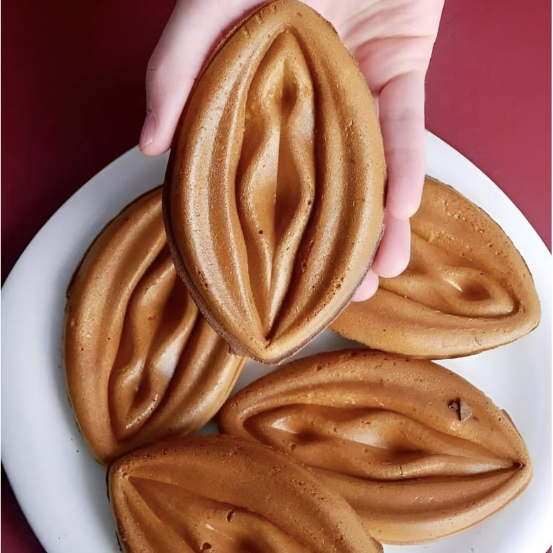 Maquina Para Waffles Wafleras Con Formas Wafles Vagina 3000w Gris / Maquina Waffles Vagina
