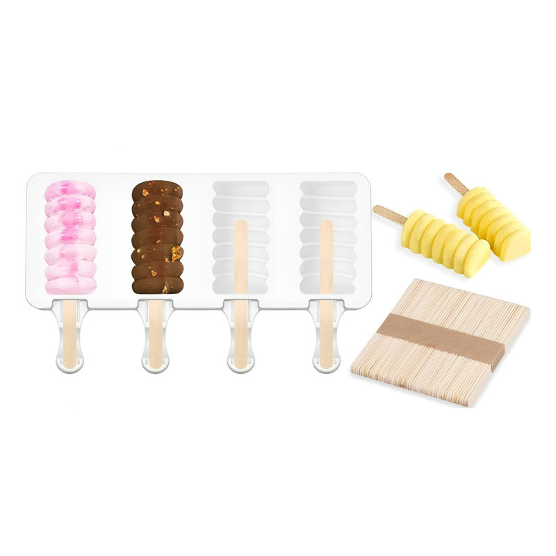 Moldes De Silicona Para Helados Molde Paletas Helado Pale395 Blanco 92049