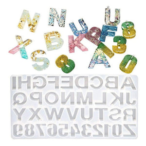 Pack X3 Molde De Silicona Letras Moldes Silicona Molde 36cav