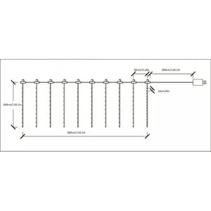Cortina De Luces Led Cortina Luces Luces Navideñas Control Calida 0989ww Calida 0989ww