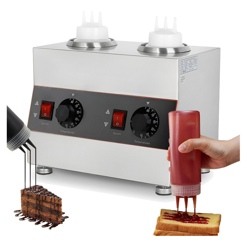 Dispensador Salsas Botellas Dispensadoras Envases 650ml Plateado