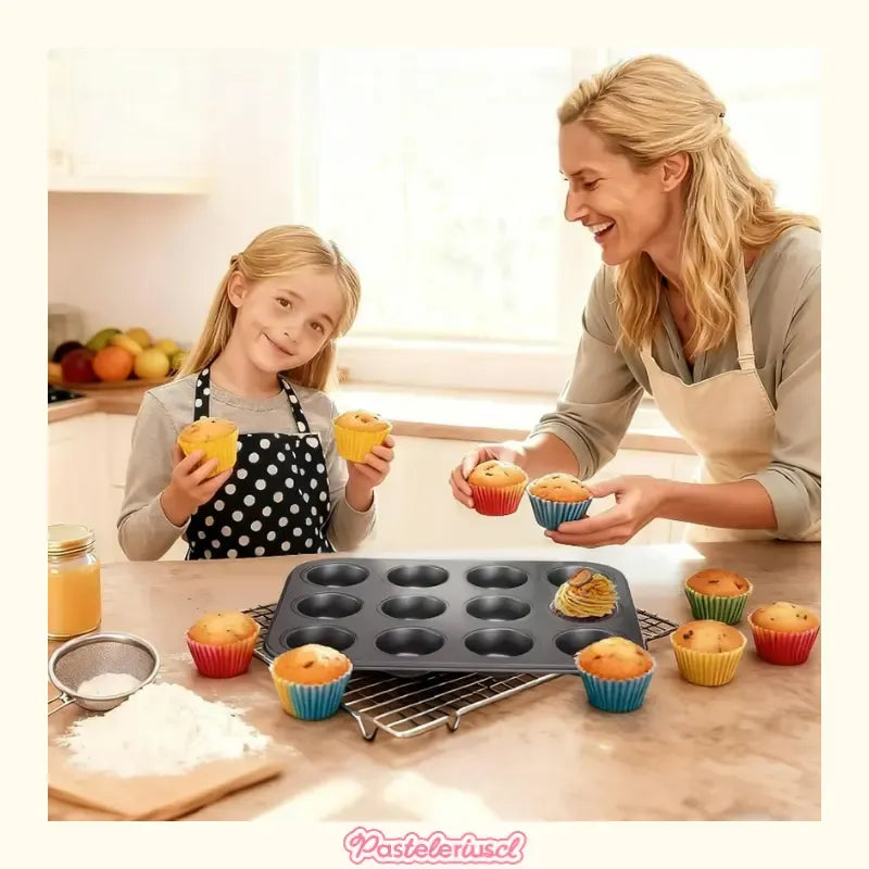 Pack De 2 Moldes 12 Cupcakes Molde Cupcake Molde Para Tortas Reposteria Molde Cupcakes Molde Para Cupcakes Molde De... Gris