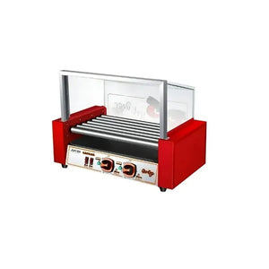 Rostizador Vienesas Parrilla Hot Dog Calentador Pan 7 Roller Máquina Comercial De Comida Rápida Rostizador Eléctrico Vienesas Parrilla 7 Rodillos Máquina Rostizador Vienesas Calentador Pasteleriuscl