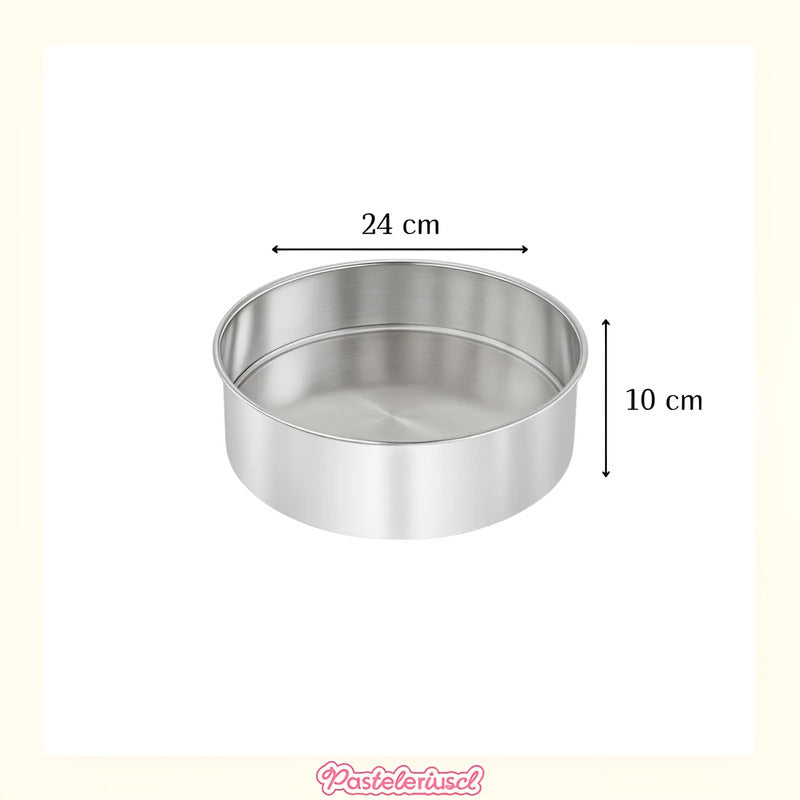 Molde Torta Molde Queque Molde Aluminio Moldes Torta 24x10cm Gris Claro