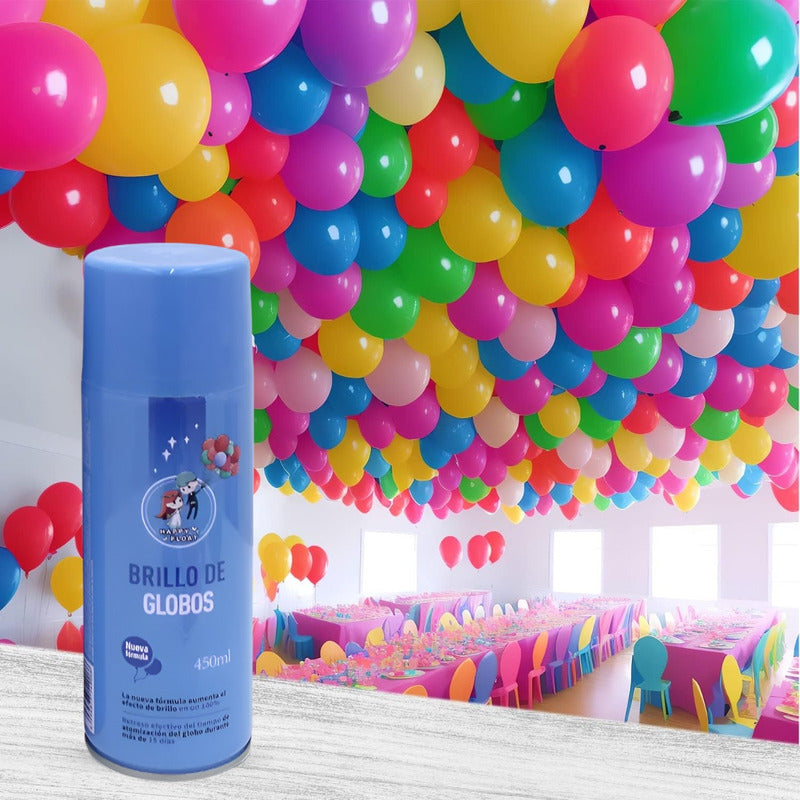 X2 Abrillantador Globos Abrillantador Brillo De Globos 450ml Transparente