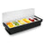 Bandeja Dispensador Alimentos Para Restaurante C/tapa 6cav Negro