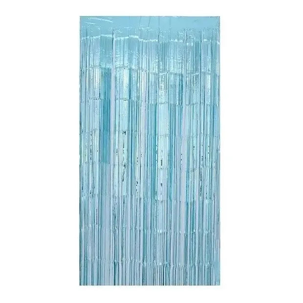 Guirnalda Cortina Metálicas Cortina De Cumpleaños Decoracion Azul 101071