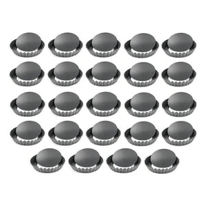 Pack X24 Moldes Tartaleta Desmontable Tarta Individual 12cm Gris Claro